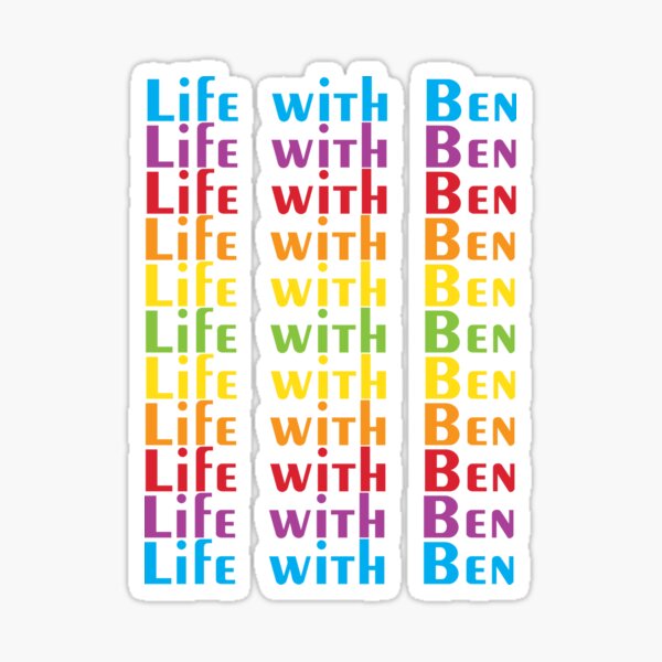 Life with Ben | 70s Edition Sticker