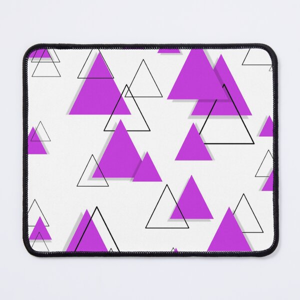 Item preview, Geometric Triangle Purple and Black Art designed and sold by Tshirtstory.