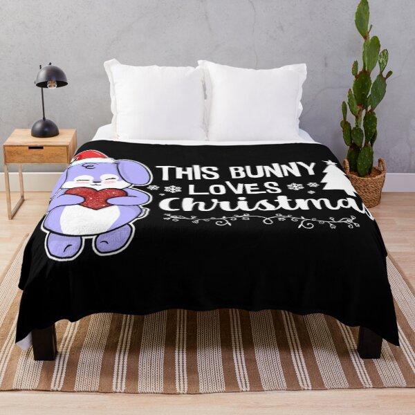 Item preview, This Bunny Loves Christmas | Punny Bunny | Christmas (Blue x Black) designed and sold by the-krisney-way.