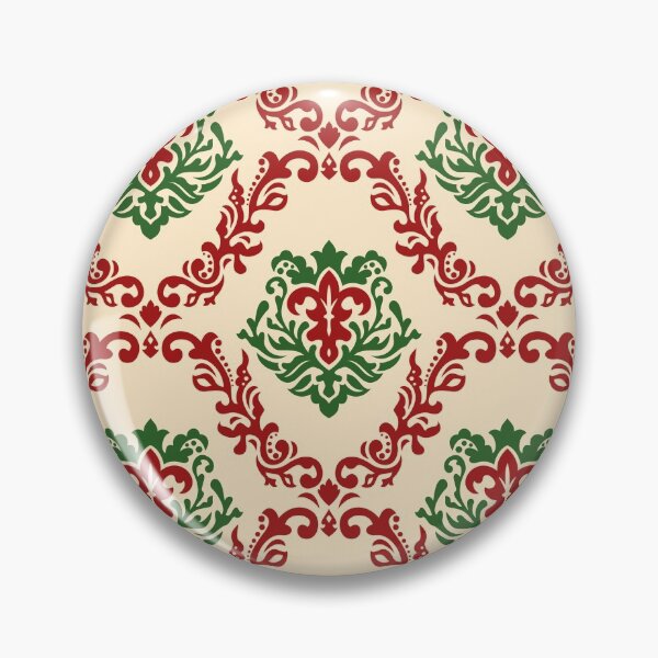 Item preview, Christmas themed Damask Pattern designed and sold by mrhighsky.