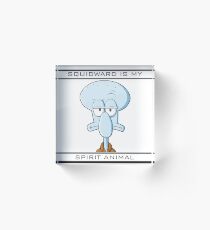 Squidward is my Spirit Animal Acrylic Block