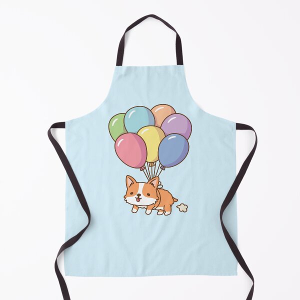 Item preview, Cute Corgi Poot and Rainbow Balloons Funny designed and sold by rustydoodle.