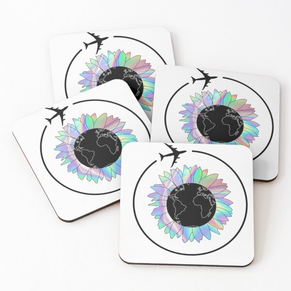 Item preview, Travel the world aesthetic holographic daisy designed and sold by jchun.