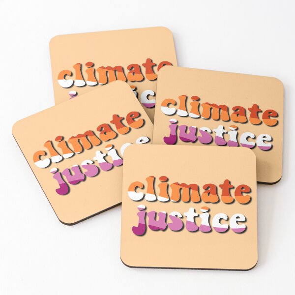 Item preview, Climate Justice Retro Orange White Pink Environmental Advocacy designed and sold by cashewdays.