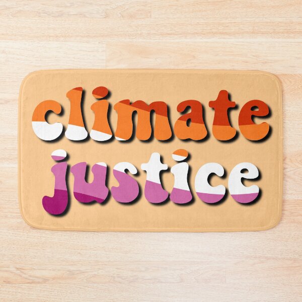 Item preview, Climate Justice Retro Orange White Pink Environmental Advocacy designed and sold by cashewdays.