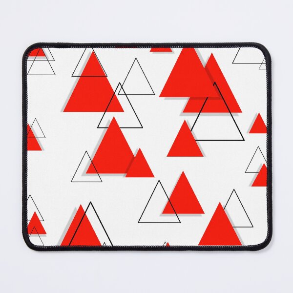 Item preview, Geometric Red and Black Triangle Art  designed and sold by Tshirtstory.