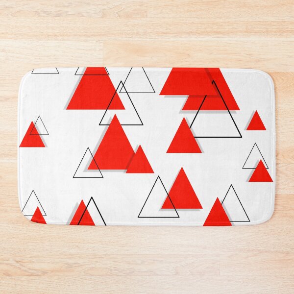 Item preview, Geometric Red and Black Triangle Art  designed and sold by Tshirtstory.