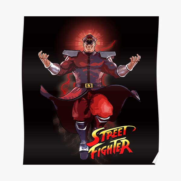 STICKER AUTOCOLLANT POSTER A4 JEUX VIDEO STREET FIGHTER 4.PERSONNAGE BOSS BISON. 
