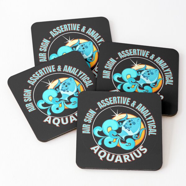 Item preview, Aquarius Air Sign Assertive and Analytical Zodiac designed and sold by RGRamsey.