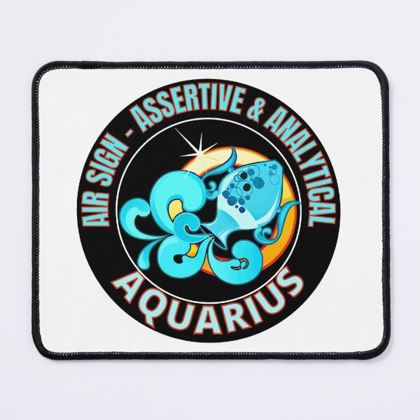 Item preview, Aquarius Air Sign Assertive and Analytical Zodiac designed and sold by RGRamsey.