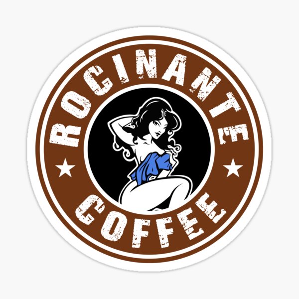 Rocinante coffee tachi’s the expanse girl logo Sticker
