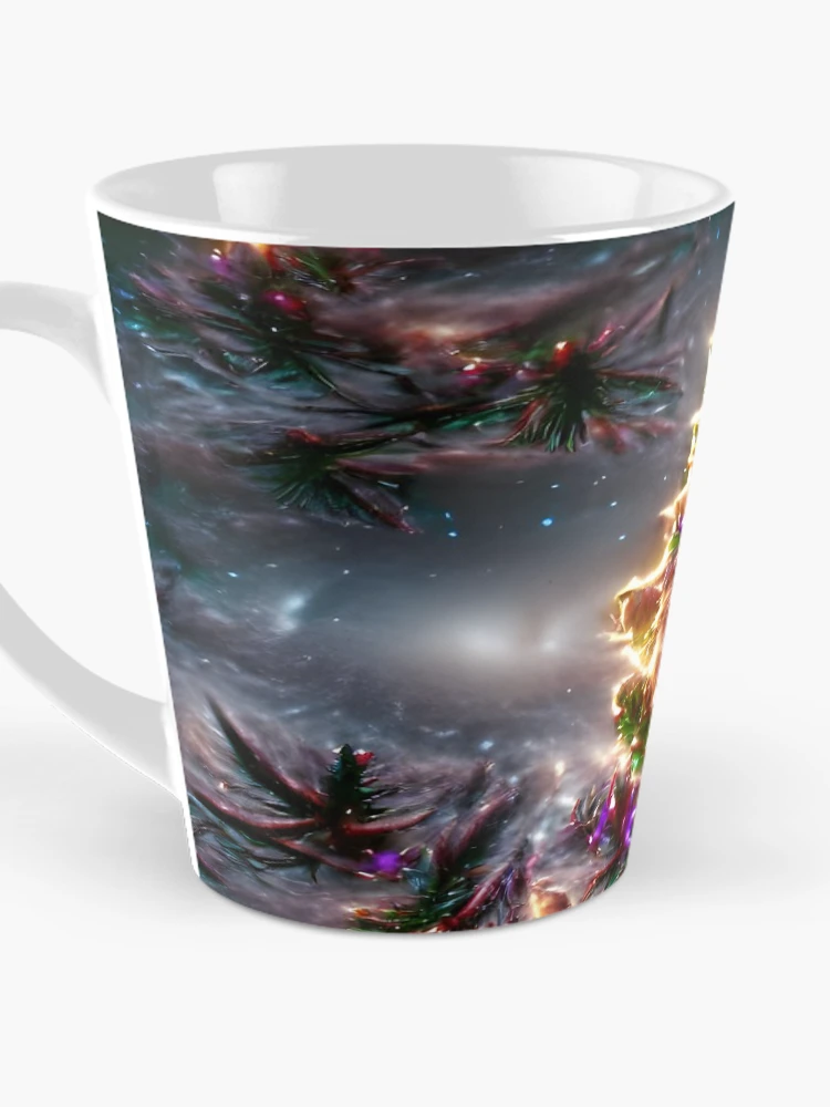 Thumbnail 3 of 4, Coffee Mug, Galactic Christmas tree designed and sold by PyroPython.