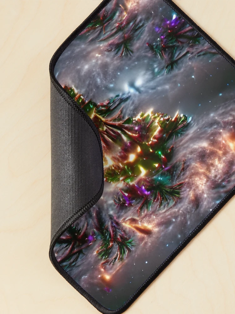 Thumbnail 2 of 5, Mouse Pad, Galactic Christmas tree designed and sold by PyroPython.