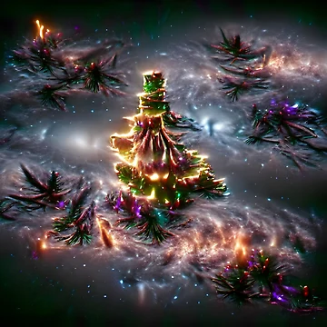 Artwork thumbnail, Galactic Christmas tree by PyroPython