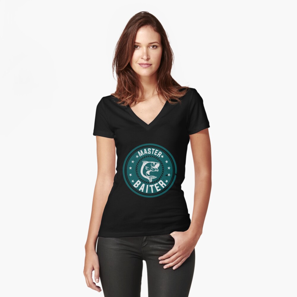 Vista previa del artículo con la obra «Camiseta entallada de cuello en V», diseñado y vendido por dreamhustle.