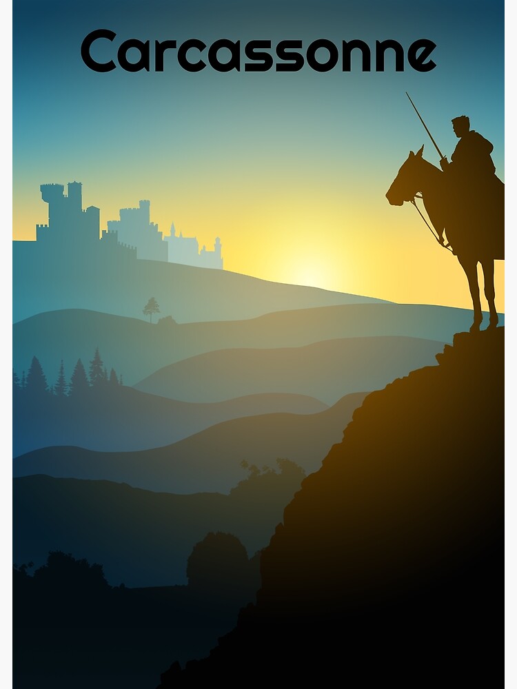 Discover Carcassonne Board Game Print Premium Matte Vertical Poster