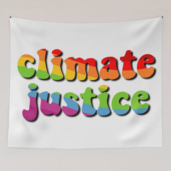 Item preview, Climate Justice Retro Rainbow Environmental Advocacy designed and sold by cashewdays.
