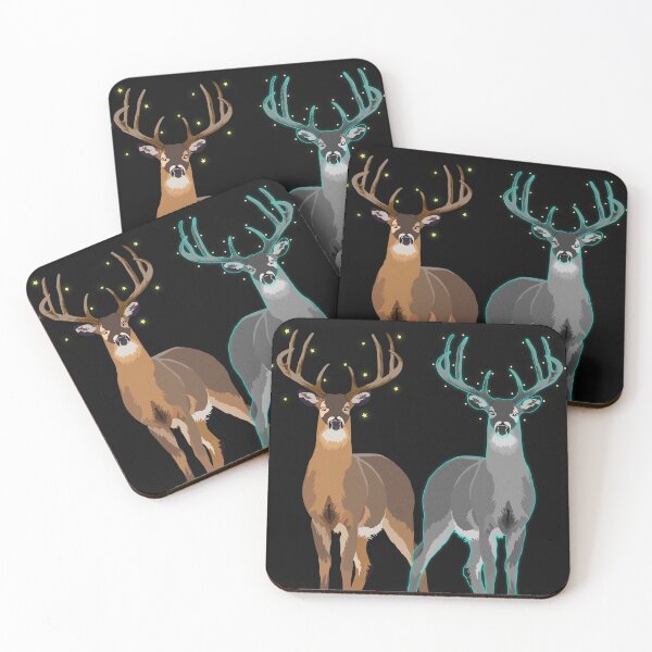 Item preview, Two Beautiful Deer's Day Night designed and sold by RMelissart.