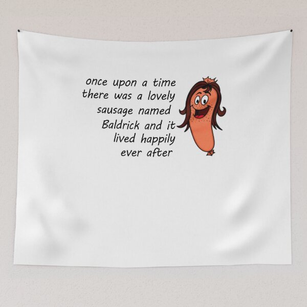 Item preview, Lovely sausage named Baldrick - cartoon arts designed and sold by MoralesMark.
