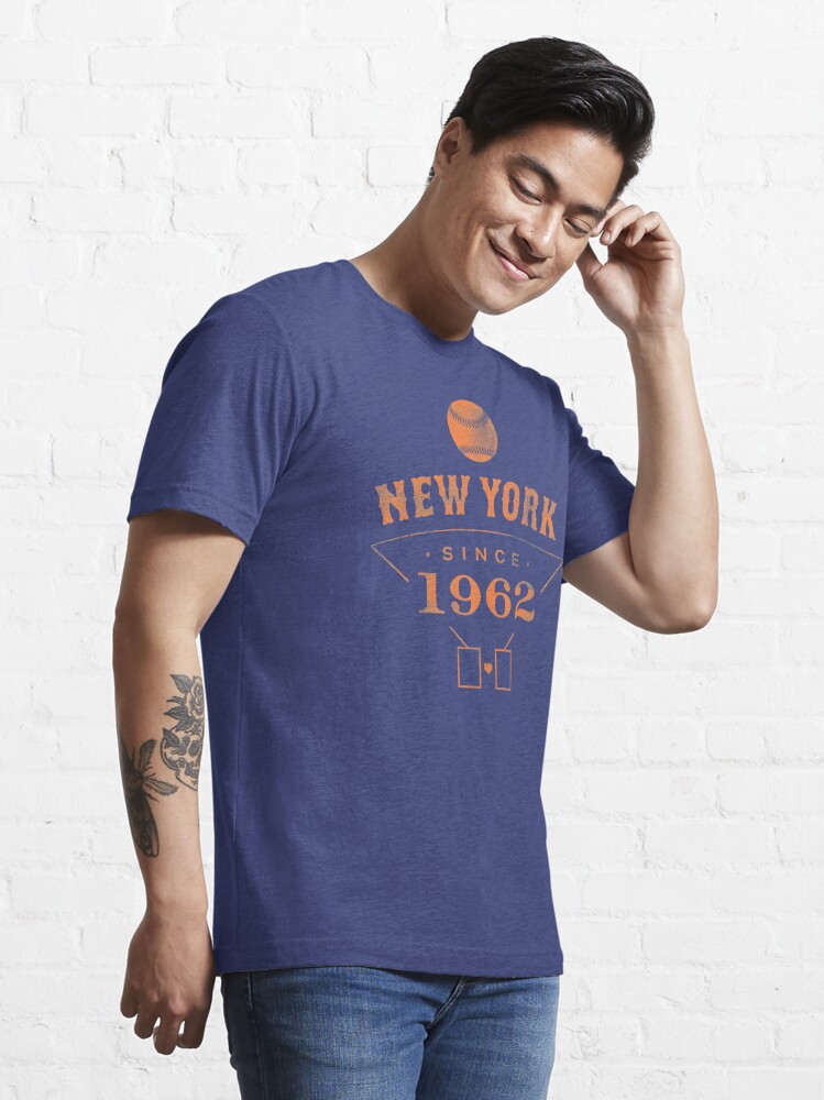 New York Mets MLB 1962 Baseball Club T-shirt Blue Color Tee 