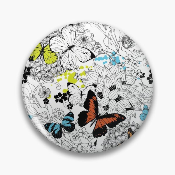 Item preview, Seamless with flowers and butterflies designed and sold by VannaShanha.