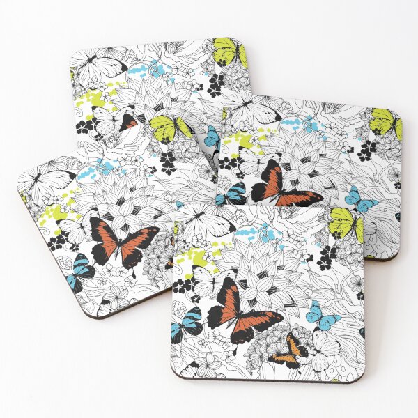 Item preview, Seamless with flowers and butterflies designed and sold by VannaShanha.