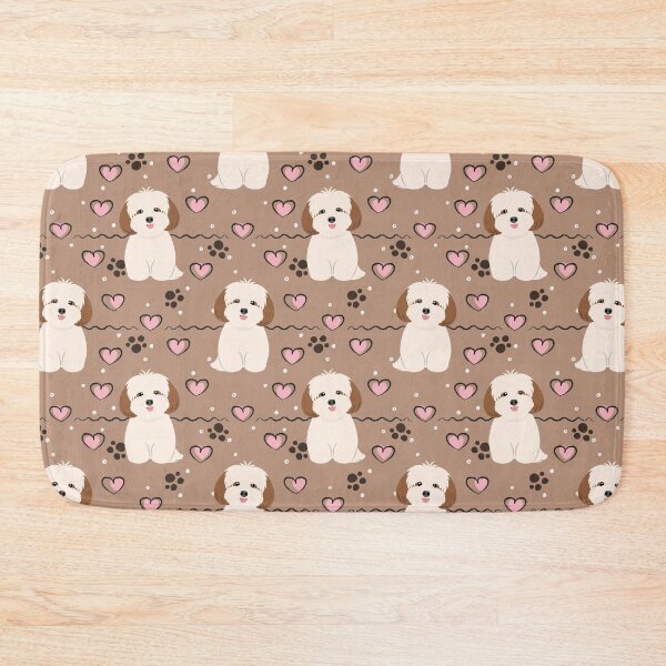 Item preview, Love Red Sable White Lhasa Apso Shih Tzu Dog designed and sold by Lulupainting.