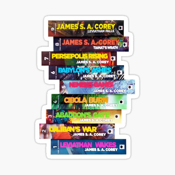 Der Expanse-Bücherstapel Sticker
