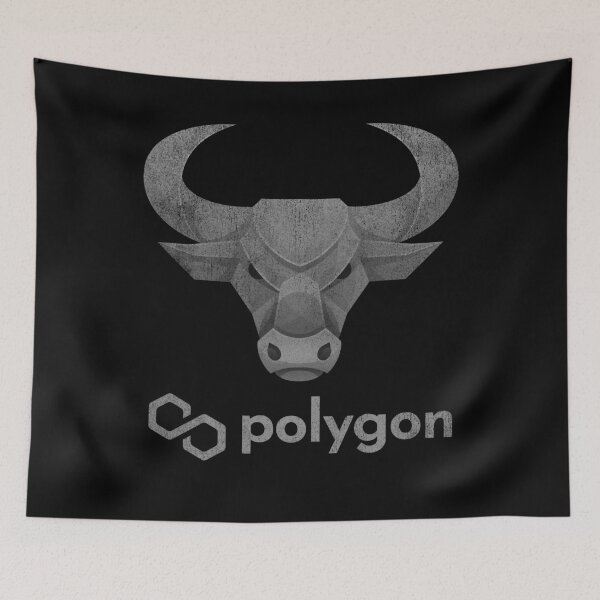 Item preview, Bull Market Polygon Matic Coin To The Moon Crypto Token Cryptocurrency Blockchain Wallet designed and sold by AriellaGross.