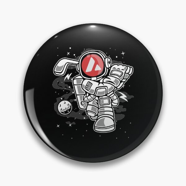 Item preview, Astronaut Golf Avalanche AVAX Coin To The Moon Crypto Token Cryptocurrency Blockchain Wallet designed and sold by AriellaGross.