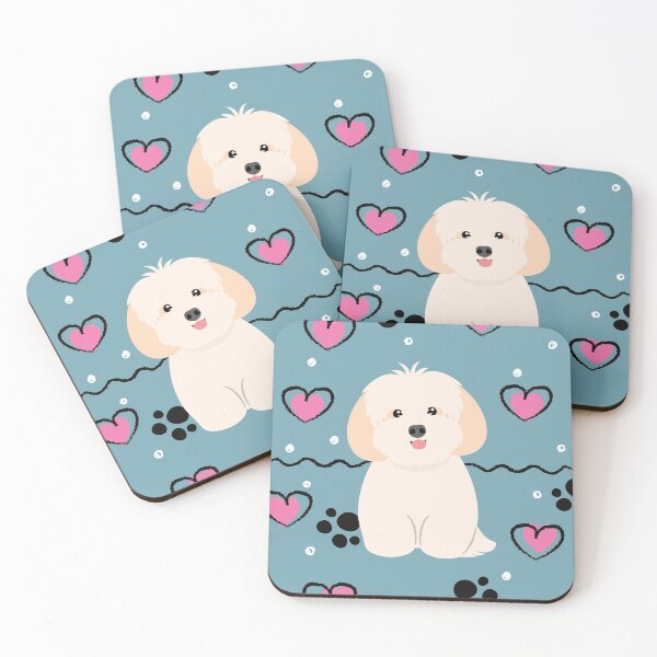 Item preview, Love Cream White Lhasa Apso Shih Tzu Dog designed and sold by Lulupainting.