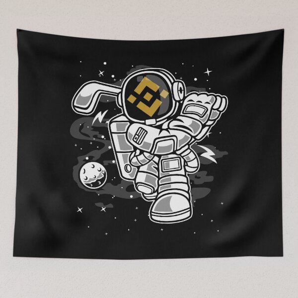 Item preview, Astronaut Golf Binance BNB Coin To The Moon Crypto Token Cryptocurrency Blockchain Wallet designed and sold by AriellaGross.