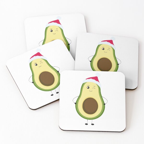 Item preview, Nutrition character avocado, cute food character, Christmas avocado  designed and sold by Prime_Store.