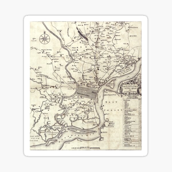 Philadelphia Region - Pennsylvania - United States - 1753 Sticker
