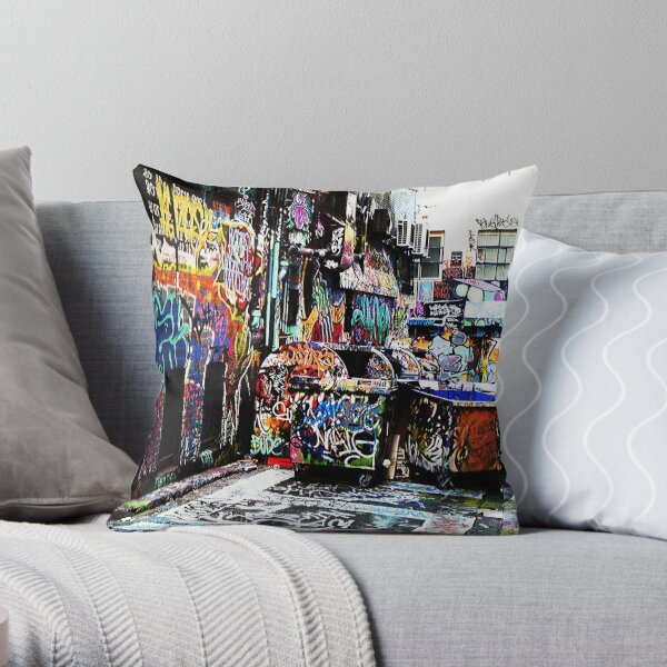 Graffiti Pillow Abstract Art Throw Pillow Pillow Insert 