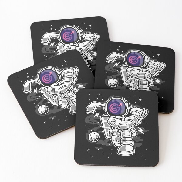 Item preview, Astronaut Golf Evergrow EGC Coin To The Moon Crypto Token Cryptocurrency Blockchain Wallet designed and sold by AriellaGross.