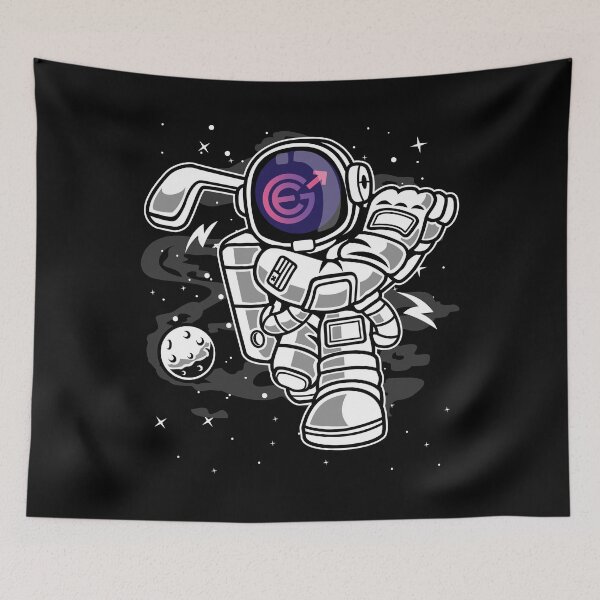 Item preview, Astronaut Golf Evergrow EGC Coin To The Moon Crypto Token Cryptocurrency Blockchain Wallet designed and sold by AriellaGross.