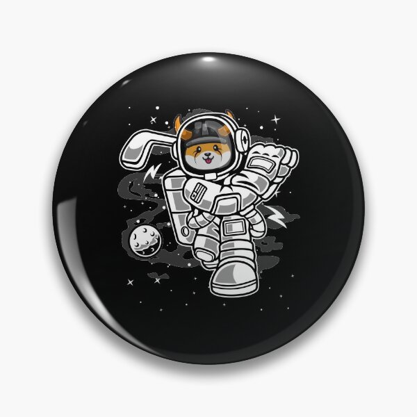Item preview, Astronaut Golf Floki Inu Coin To The Moon Crypto Token Floki Army Cryptocurrency Blockchain Wallet designed and sold by AriellaGross.