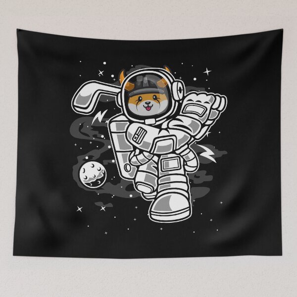 Item preview, Astronaut Golf Floki Inu Coin To The Moon Crypto Token Floki Army Cryptocurrency Blockchain Wallet designed and sold by AriellaGross.