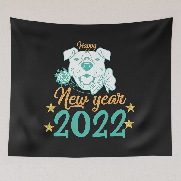 Item preview, Fantastic New Year 2022 Cute Dog Design designed and sold by BhavyaBathla.