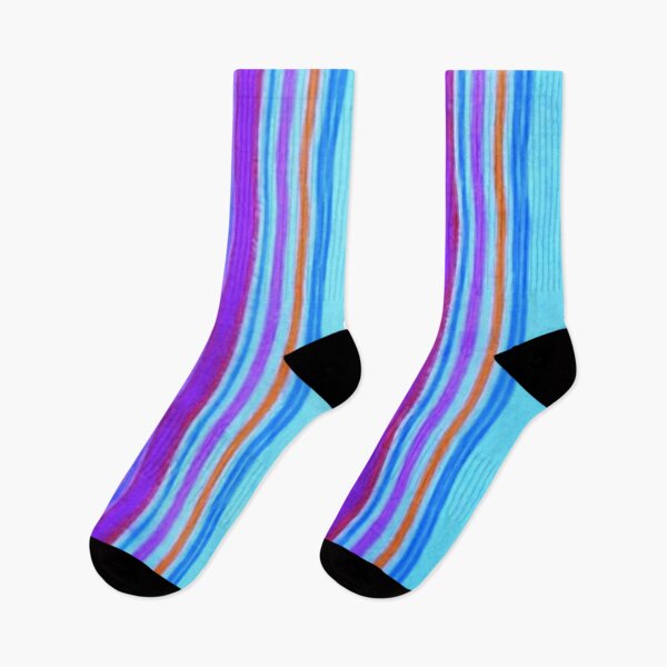 Item preview, Retro Primitive Grunge Stripe Blue designed and sold by SaraValor.
