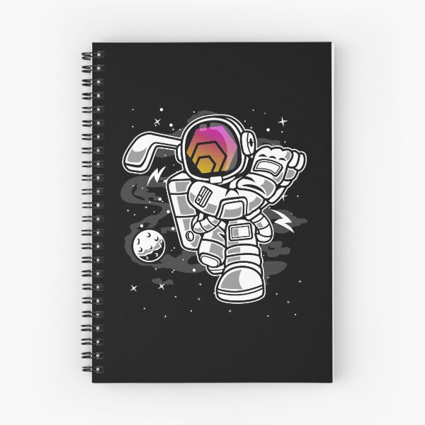 Item preview, Astronaut Golf HEX Coin To The Moon Crypto Token Cryptocurrency Blockchain Wallet designed and sold by AriellaGross.