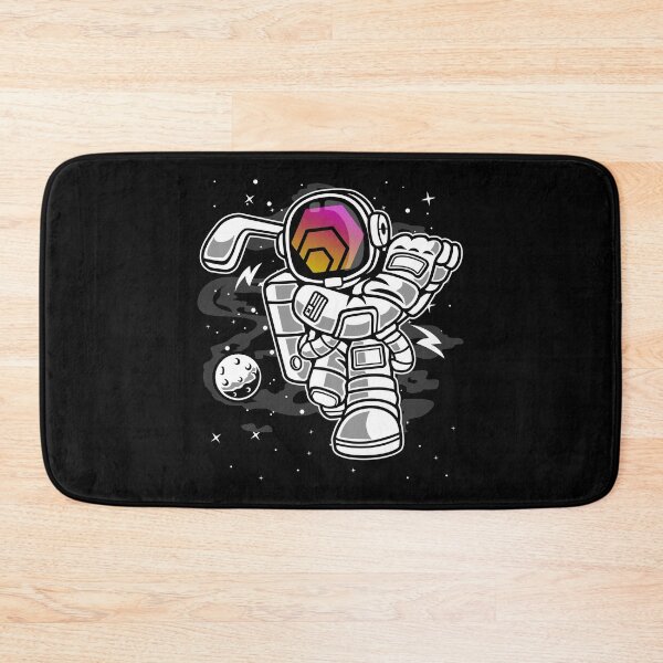 Item preview, Astronaut Golf HEX Coin To The Moon Crypto Token Cryptocurrency Blockchain Wallet designed and sold by AriellaGross.