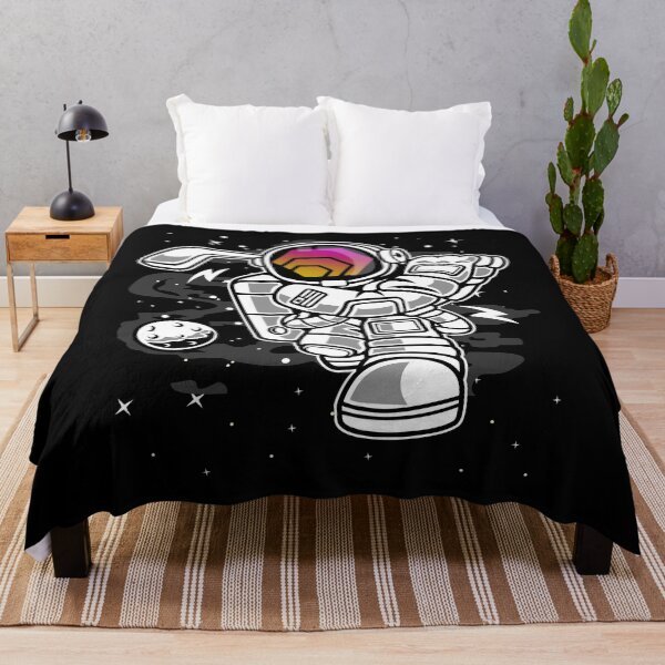 Item preview, Astronaut Golf HEX Coin To The Moon Crypto Token Cryptocurrency Blockchain Wallet designed and sold by AriellaGross.