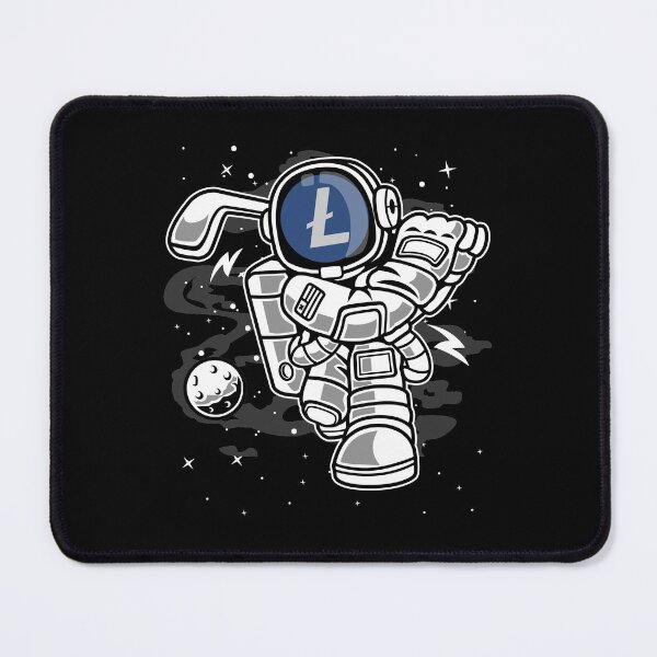 Artikelvorschau, Astronaut Golf Litecoin LTC Coin To The Moon Crypto Token Cryptocurrency Blockchain Wallet entworfen und verkauft von AriellaGross.