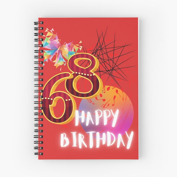 Item preview, HAPPY BIRTHDAY, 68TH BIRTHDAY, ABSTRACT ARTWORK, HAPPY 68, designed and sold by R B Chrystal.