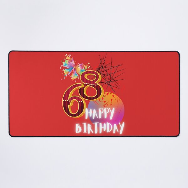 Item preview, HAPPY BIRTHDAY, 68TH BIRTHDAY, ABSTRACT ARTWORK, HAPPY 68, designed and sold by R B Chrystal.