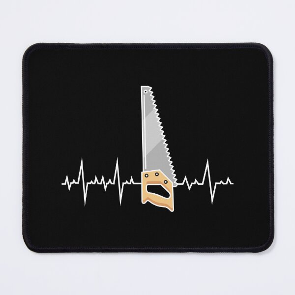 Item preview, Carpenter Woodworker Woodwork Hand saw Heartbeat Pulse designed and sold by CuteDesigns1.