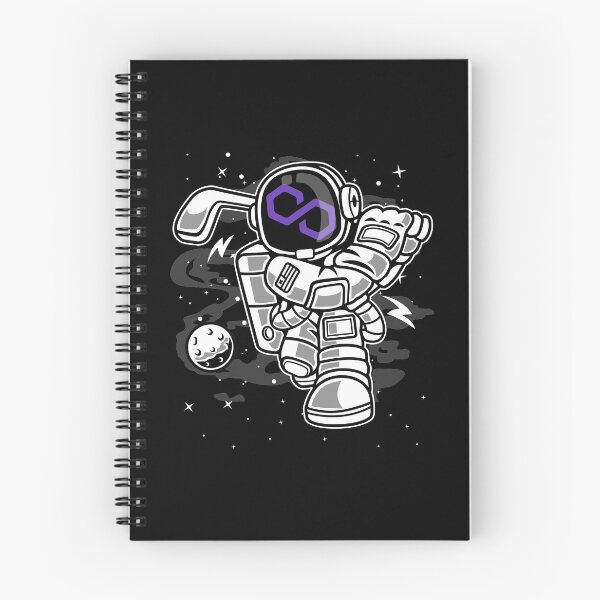 Item preview, Astronaut Golf Polygon Matic Coin To The Moon Crypto Token Cryptocurrency Blockchain Wallet designed and sold by AriellaGross.