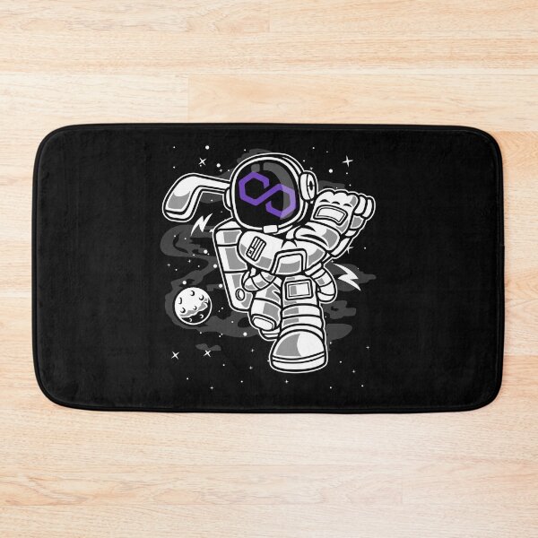 Item preview, Astronaut Golf Polygon Matic Coin To The Moon Crypto Token Cryptocurrency Blockchain Wallet designed and sold by AriellaGross.